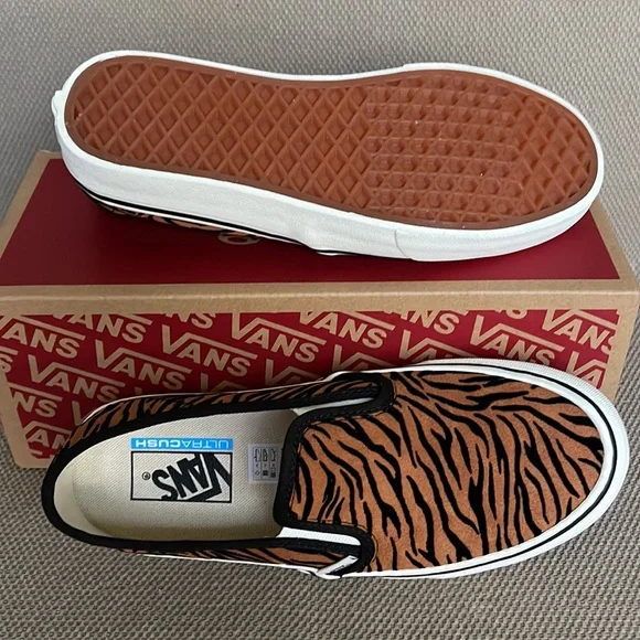 Vans Slip-On Safari Animal Stripes Black Marshmallow WMNS - Picture 4 of 16